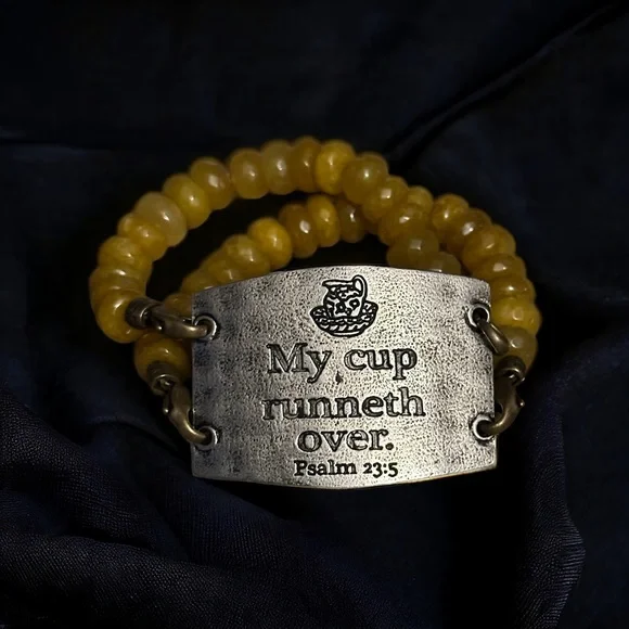 Lenny Eva Jewelry Lenny Eva Psalm 235 Pewter Plate Bead